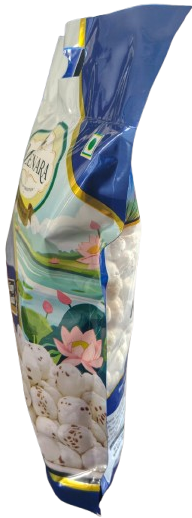 Meenara Makhana pouch shown from multiple real product angles as you scroll